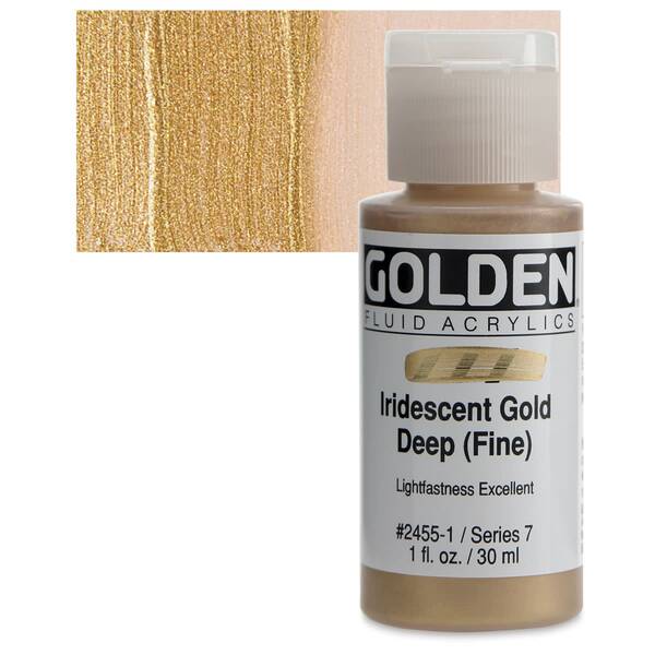 Golden Fluid Akrilik Boya 30 Ml Seri 7 Iridescent Gold Deep Fine - 1