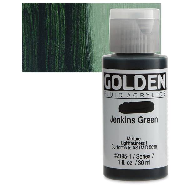 Golden Fluid Akrilik Boya 30 Ml Seri 7 Jenkins Green - 1