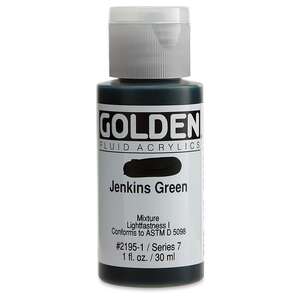 Golden Fluid Akrilik Boya 30 Ml Seri 7 Jenkins Green - 3