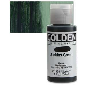 Golden - Golden Fluid Akrilik Boya 30 Ml Seri 7 Jenkins Green