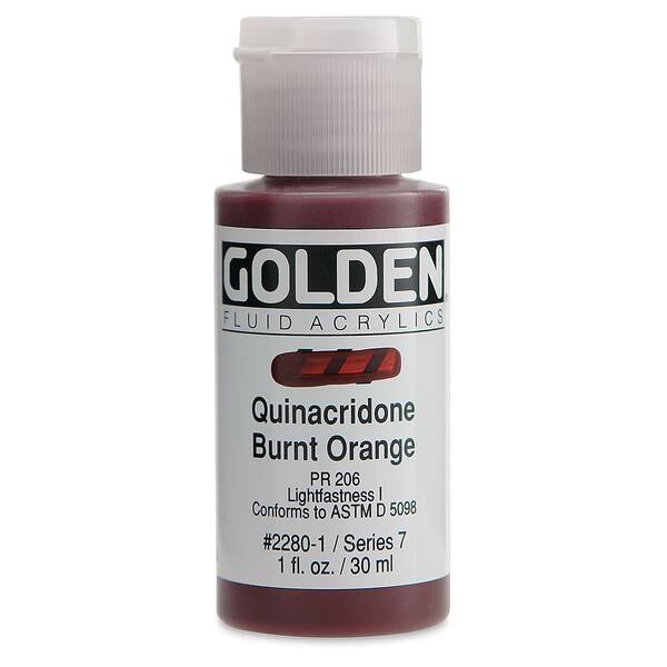 Golden Fluid Akrilik Boya 30 Ml Seri 7 Quinacridone Burnt Orange - 3