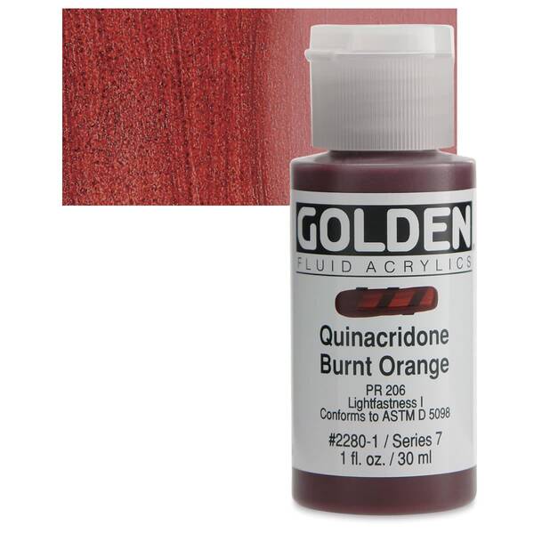 Golden Fluid Akrilik Boya 30 Ml Seri 7 Quinacridone Burnt Orange
