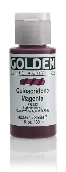 Golden Fluid Akrilik Boya 30 Ml Seri 7 Quinacridone Magenta - 1