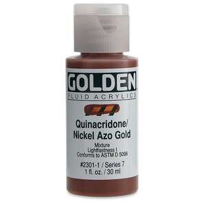 Golden Fluid Akrilik Boya 30 Ml Seri 7 Quinacridone Nickel Azo Gold - 3