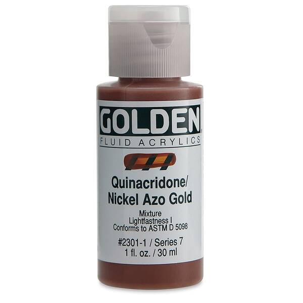 Golden Fluid Akrilik Boya 30 Ml Seri 7 Quinacridone Nickel Azo Gold - 3