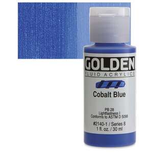 Golden - Golden Fluid Akrilik Boya 30 Ml Seri 8 Cobalt Blue