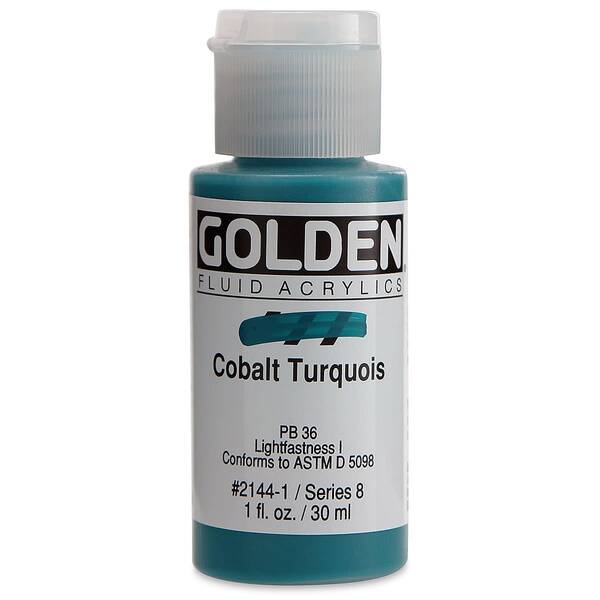 Golden Fluid Akrilik Boya 30 Ml Seri 8 Cobalt Turquois
