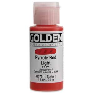 Golden Fluid Akrilik Boya 30 Ml Seri 8 Pyrolle Red Light - 3