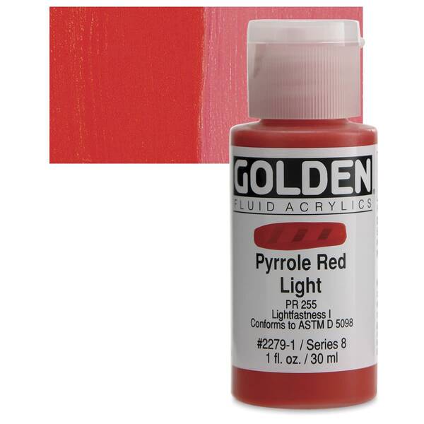 Golden Fluid Akrilik Boya 30 Ml Seri 8 Pyrolle Red Light