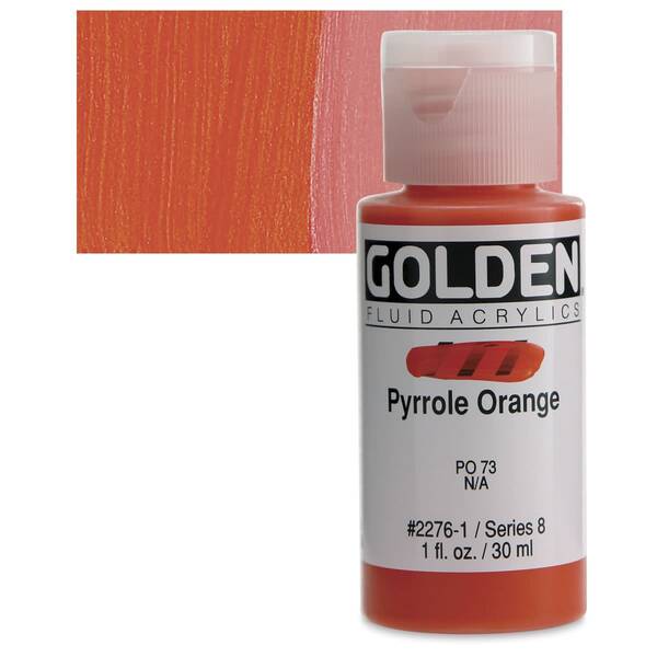 Golden Fluid Akrilik Boya 30 Ml Seri 8 Pyrrole Orange - 1