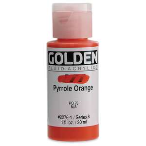 Golden Fluid Akrilik Boya 30 Ml Seri 8 Pyrrole Orange - 3