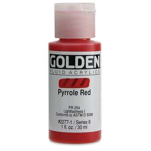 Golden Fluid Akrilik Boya 30 Ml Seri 8 Pyrrole Red - Thumbnail