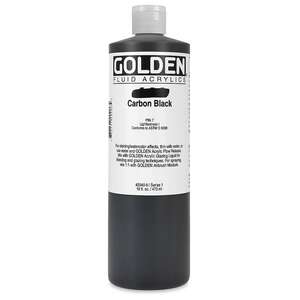 Golden Fluid Akrilik Boya 473 Ml Seri 1 Carbon Black - 3