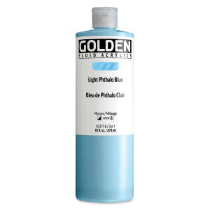 Golden Fluid Akrilik Boya 473 Ml Seri 1 Light Phthalo Blue - 3