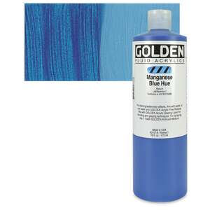 Golden - Golden Fluid Akrilik Boya 473 Ml Seri 1 Manganese Blue Hue