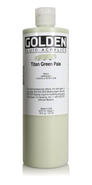 Golden Fluid Akrilik Boya 473 Ml Seri 1 Titan Green Pale - 1