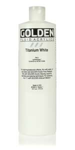 Golden Fluid Akrilik Boya 473 Ml Seri 1 Titanium White - Golden