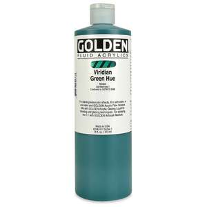 Golden Fluid Akrilik Boya 473 Ml Seri 1 Viridian Green Hue - Thumbnail