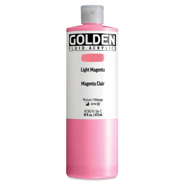 Golden Fluid Akrilik Boya 473 Ml Seri 2 Light Magenta - 3