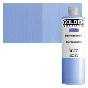 Golden Fluid Akrilik Boya 473 Ml Seri 2 Light Ultramarine Blue - Golden