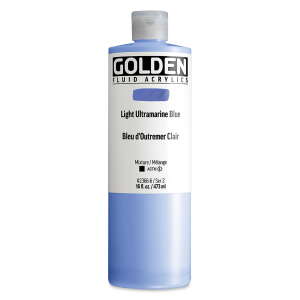 Golden Fluid Akrilik Boya 473 Ml Seri 2 Light Ultramarine Blue - 3