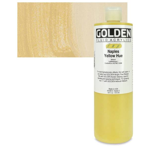 Golden Fluid Akrilik Boya 473 Ml Seri 2 Naples Yellow Hue - 1