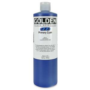 Golden Fluid Akrilik Boya 473 Ml Seri 2 Primary Cyan - 3