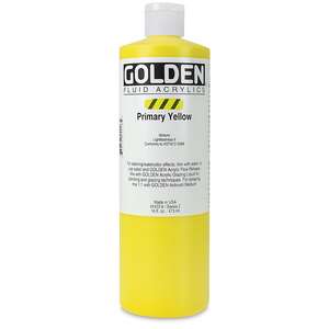 Golden Fluid Akrilik Boya 473 Ml Seri 2 Primary Yellow - 3