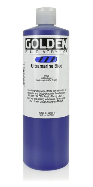 Golden Fluid Akrilik Boya 473 Ml Seri 2 Ultramarine Blue