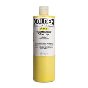 Golden Fluid Akrilik Boya 473 Ml Seri 3 Benzimidazolone Yellow Light - 3