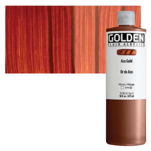 Golden Fluid Akrilik Boya 473 Ml Seri 4 Azo Gold - 1