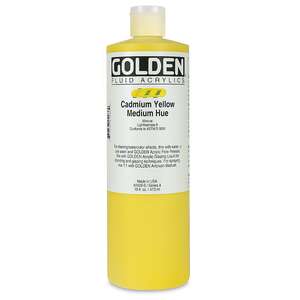 Golden Fluid Akrilik Boya 473 Ml Seri 4 Cadmium Yellow Medium Hue - 3