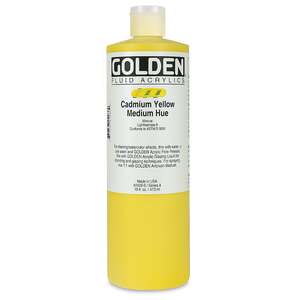 Golden Fluid Akrilik Boya 473 Ml Seri 4 Cadmium Yellow Medium Hue - 3