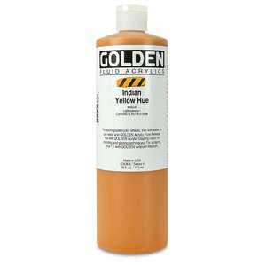 Golden Fluid Akrilik Boya 473 Ml Seri 4 Indian Yellow Hue - Thumbnail
