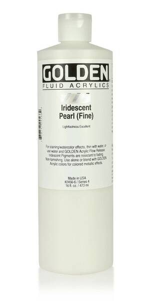 Golden Fluid Akrilik Boya 473 Ml Seri 4 Iridescent Pearl (Fine) - 1