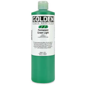 Golden Fluid Akrilik Boya 473 Ml Seri 4 Permanent Green Light - 3