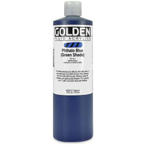 Golden Fluid Akrilik Boya 473 Ml Seri 4 Phthalo Blue (Green Shade) - 3