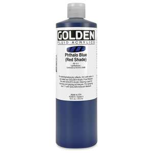 Golden Fluid Akrilik Boya 473 Ml Seri 4 Phthalo Blue Red Shade - 3