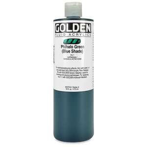Golden Fluid Akrilik Boya 473 Ml Seri 4 Phthalo Green Blue Shade - Thumbnail