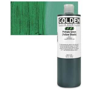 Golden Fluid Akrilik Boya 473 Ml Seri 4 Phthalo Green Yellow Shade - Thumbnail