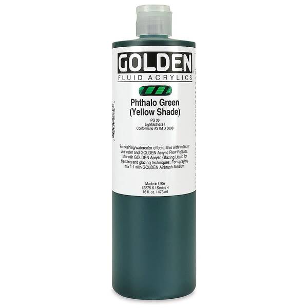 Golden Fluid Akrilik Boya 473 Ml Seri 4 Phthalo Green Yellow Shade