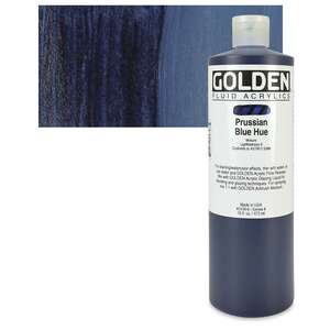 Golden Fluid Akrilik Boya 473 Ml Seri 4 Prussian Blue Hue - Thumbnail