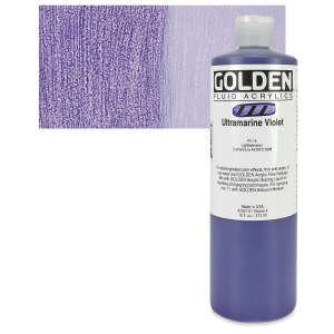 Golden Fluid Akrilik Boya 473 Ml Seri 4 Ultramarine Violet - 1