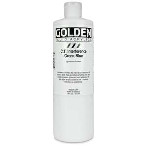 Golden Fluid Akrilik Boya 473 Ml Seri 6 C.T Interference Green-Blue - 3