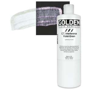 Golden Fluid Akrilik Boya 473 Ml Seri 6 C.T Interference Violet-Green - Golden