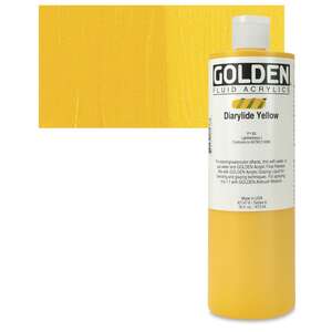 Golden Fluid Akrilik Boya 473 Ml Seri 6 Diarylide Yellow - 1