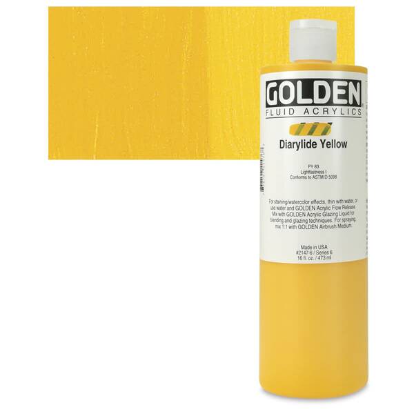 Golden Fluid Akrilik Boya 473 Ml Seri 6 Diarylide Yellow