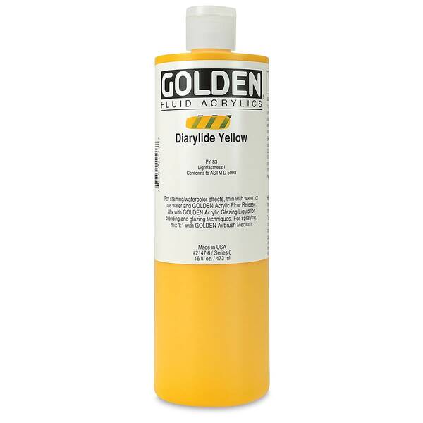 Golden Fluid Akrilik Boya 473 Ml Seri 6 Diarylide Yellow