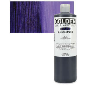 Golden Fluid Akrilik Boya 473 Ml Seri 6 Dioxazine Purple - 1