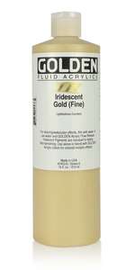 Golden - Golden Fluid Akrilik Boya 473 Ml Seri 6 Iridescent Gold (Fine)